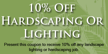 10 Percent off Lighting or Hardscaping